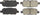 Centric Premium Ceramic Replacement Rear Disc Brake Pad Set for Select Nissan Model Years (301.09050)