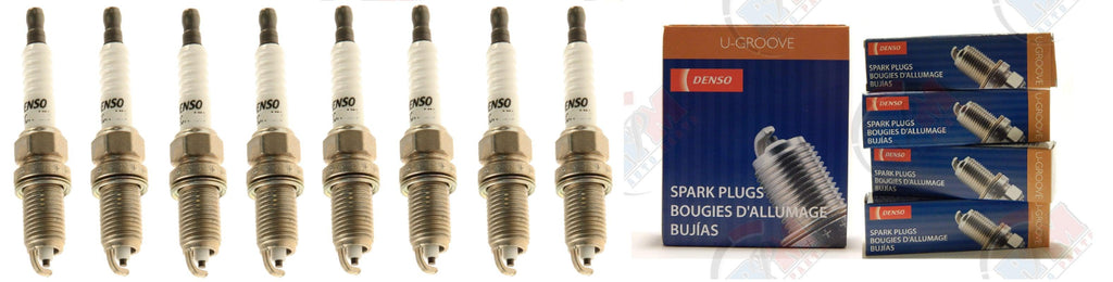 DENSO "U-GROOVE" Spark Plugs (Set of 8) 2005-2009 for Toyota Tundra 4.7L V8