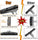 Bike Brake Pads Set, Alritz 3 Pairs Road Mountain Bicycle V-Brake Blocks Shoes with Hex Nut and Shims, No Noise No Skid, 70Mm, for Front and Back Wheel