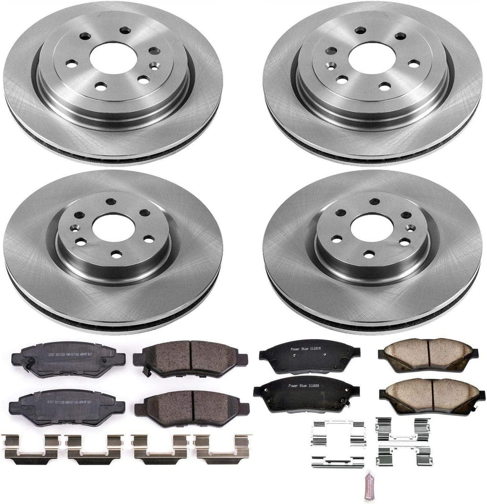KOE5546 Autospecialty Front and Rear Replacement Brake Kit-Oe Brake Rotors & Ceramic Brake Pads