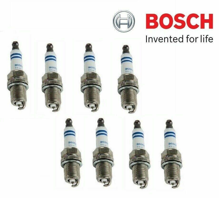 Set of 8 Spark Plugs Bosch Platinum 6702 for Dodge Mazda Mercedes Toyota WV