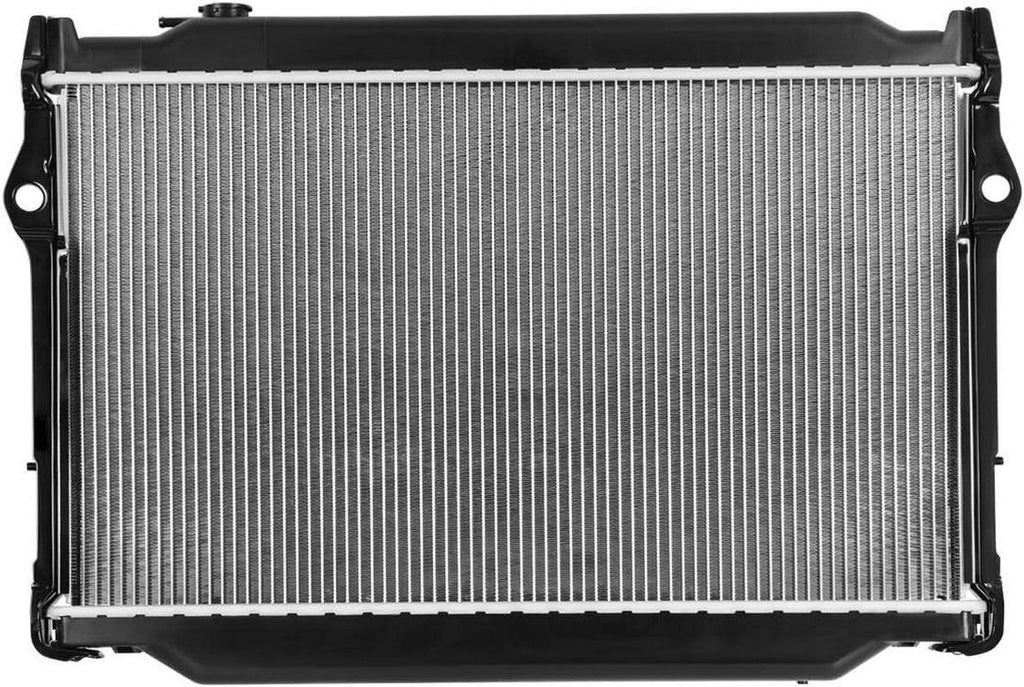 OEM-RA-1917 OE Style Bolt-On Aluminum Cooling Radiator Compatible with 96-97 Lexus LX450 / 93-97 Land Cruiser AT, 27-5/8" W X 16-3/4" H X 1-1/4" D, 1-1/2" Inlet, 1-11/16" Outlet