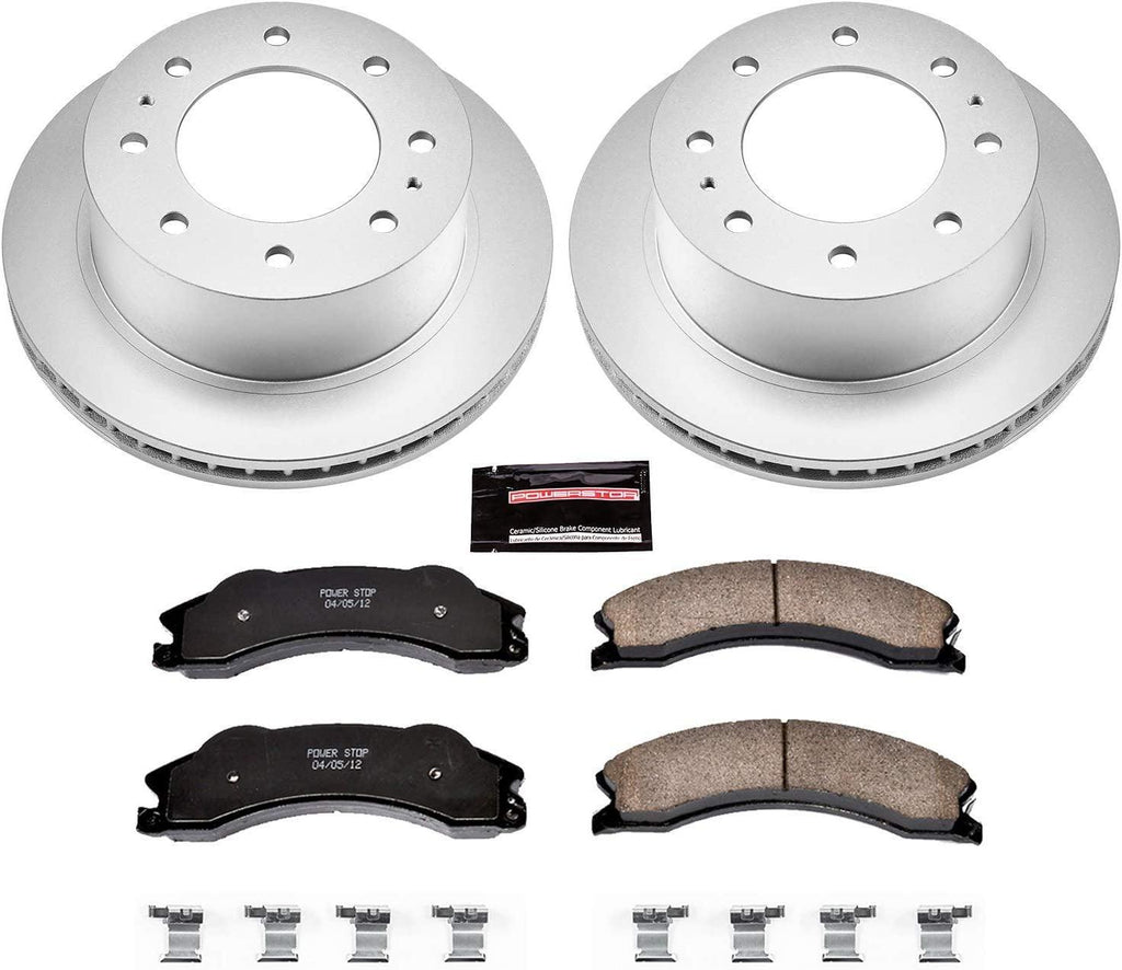 CRK5563 Coated Brake Rotor & Ceramic Brake Pads- Rear