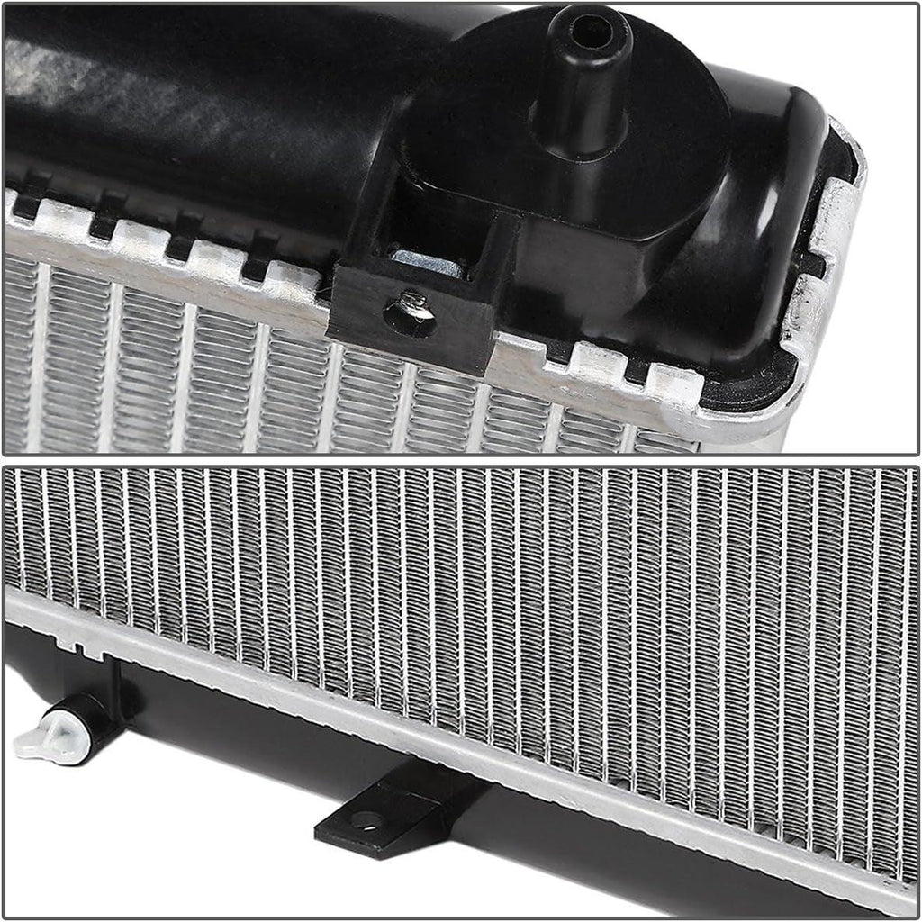 OEM-RA-2574 1-Row Factory Style Aluminum Core Cooling Radiator Compatible with 02-05 Civic Si 2.0L, 25-15/16" W X 13-3/4" H X 1" D,1-5/16" Inlet, 1-5/16" Outlet