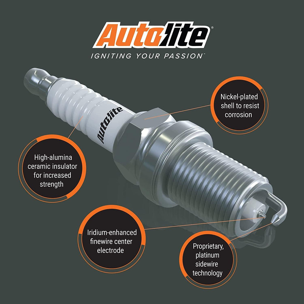 Autolite Iridium XP Automotive Replacement Spark Plugs, XP24 (4 Pack)