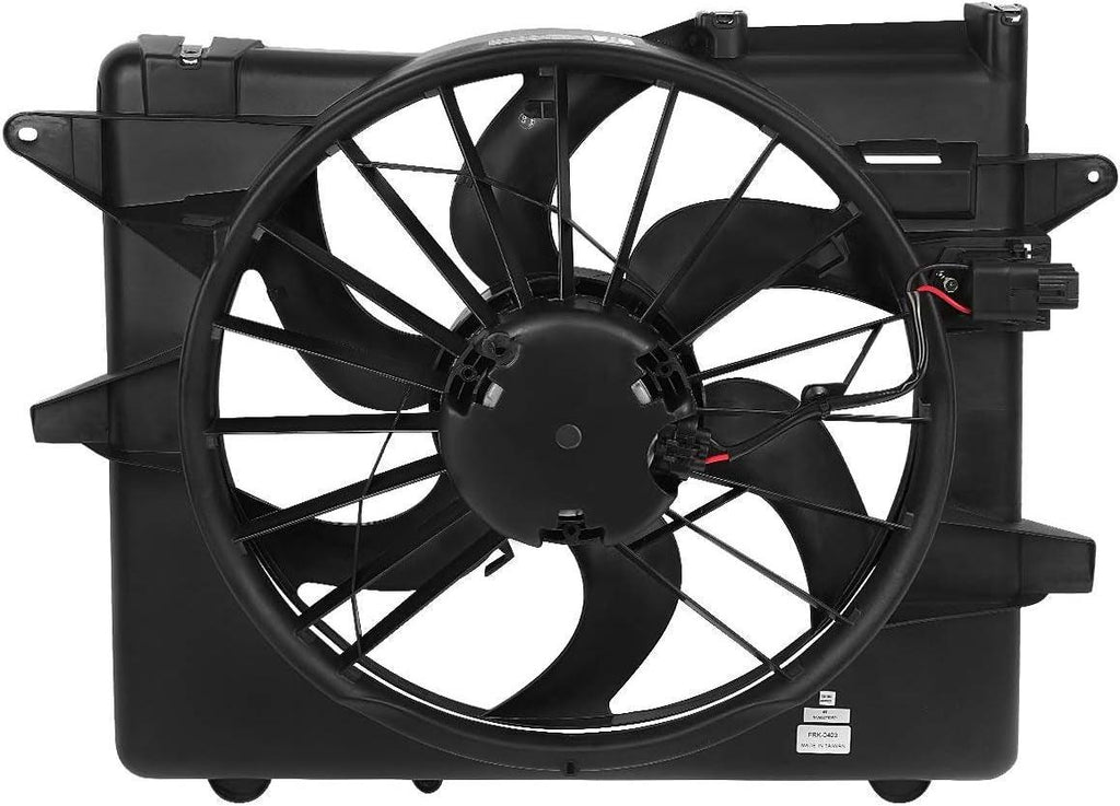 OEM-RF-0096 Factory Style Radiator Cooling Fan Assembly Cooling Efficiency Improved Direct Replacement [Compatible with 01-04 Ford Mustang],Black