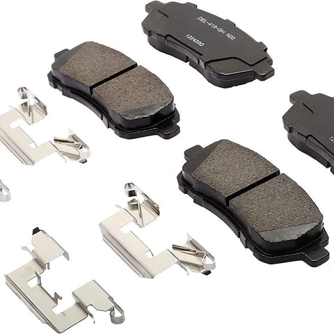 Gold 17D1454CHF1 Ceramic Front Disc Brake Pad Kit with Clips