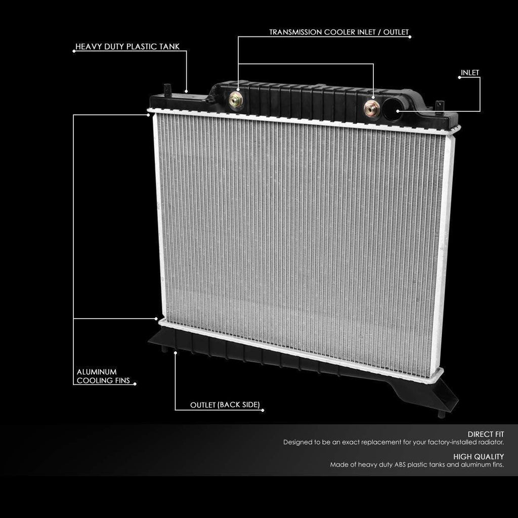 OEM-RA-2609 OE Style Aluminum Core Radiator DPI 2609 Compatible with 03-04 Navigator / 02-04 Expedition AT, 27-3/16" W X 19-15/16" H X 1-1/4" D, 1-3/4" Inlet, 1-3/4" Outlet