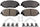 ADVICS AD2076 Disc Brake Pad Set