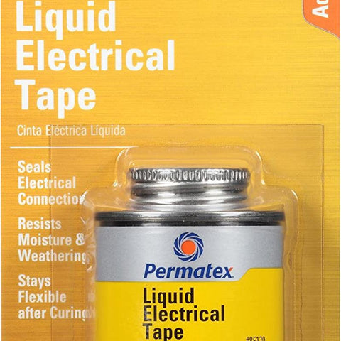 Permatex 85120 Liquid Electrical Tape, 4 Oz , Black