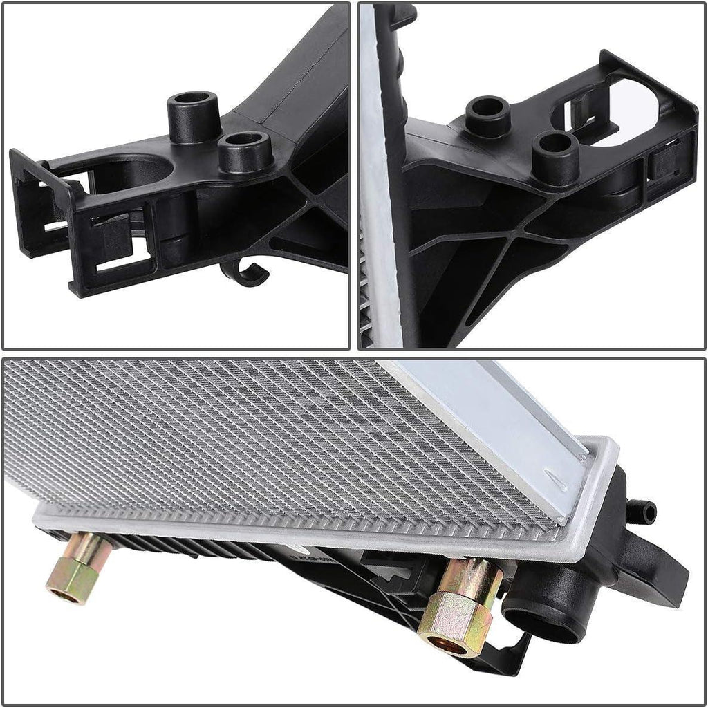 OEM-RA-2805 Aluminum Radiator Compatible with 01-09 Volvo S60 / 99-06 S80 AT,24-7/16" W X 16-7/16" H X 1" D,1-7/16" Inlet / 1-7/16" Outlet