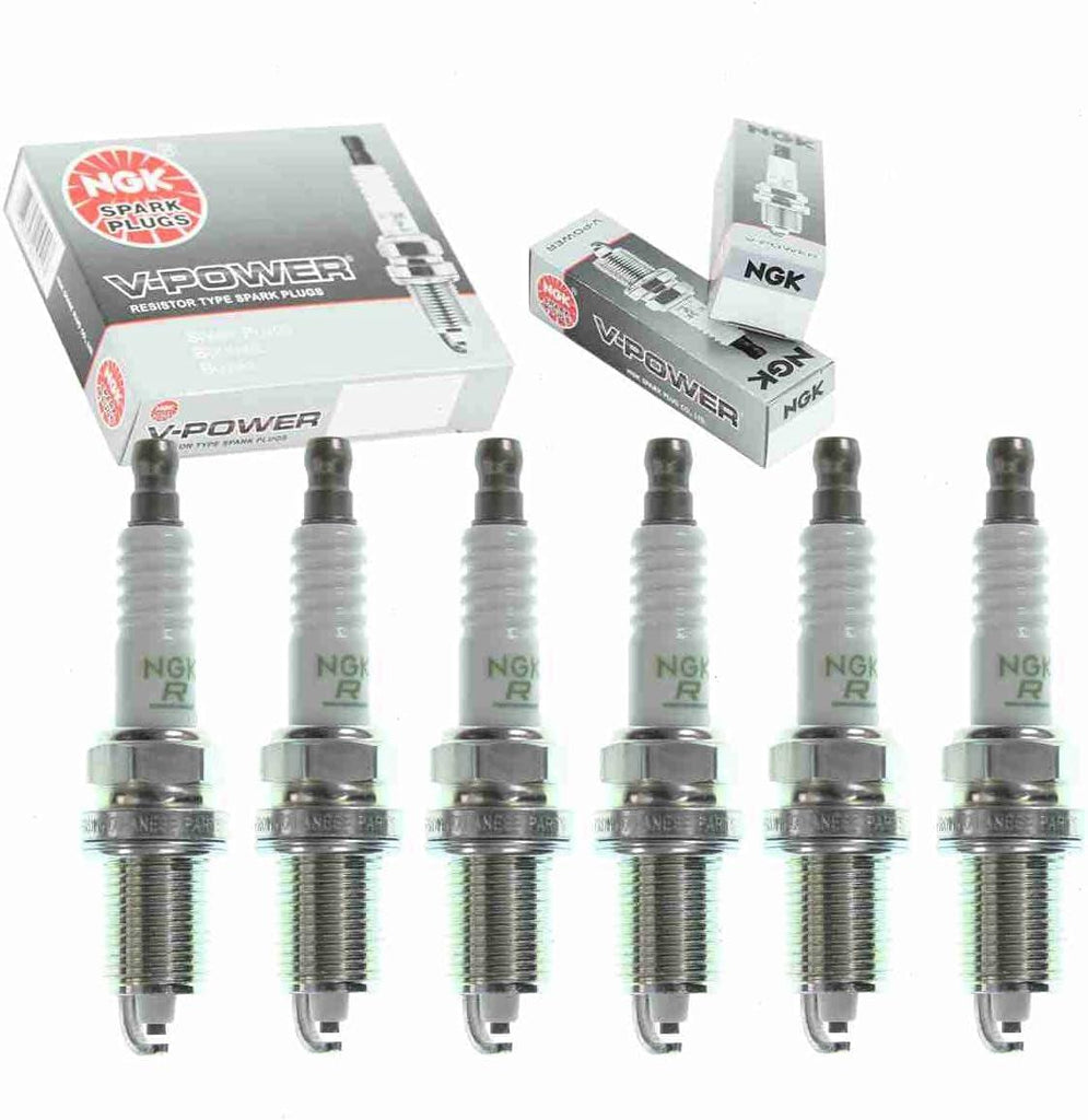 6 Pc NGK V-Power Spark Plugs Compatible with Dodge Dakota 3.7L V6 2004-2010