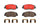 Front Disc Brake Pad Set for Santa Fe XL, Santa Fe, Sedona, Entourage (P30036N)
