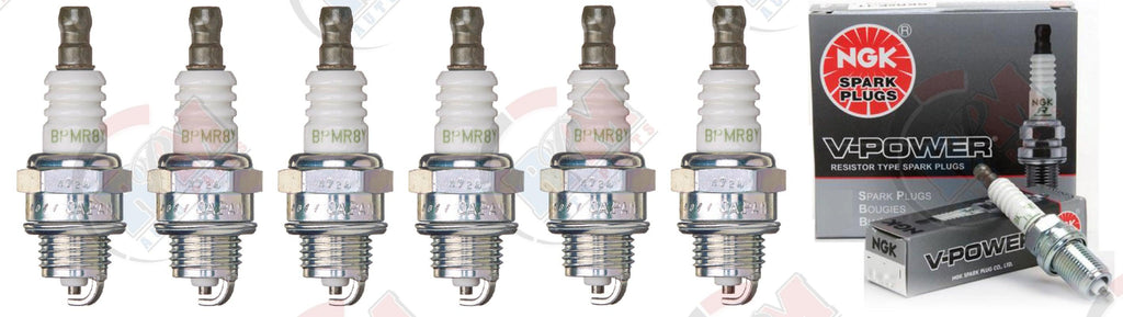 NGK BPMR8Y "V-POWER" Spark Plugs 2218 (Set of 6)