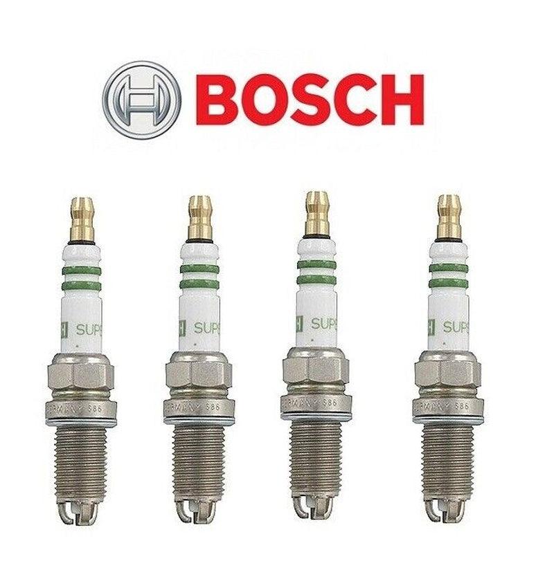 Set of 4 for Mercedes C230 SLK230 1998 1999 2000 Specialty Spark Plugs Bosch
