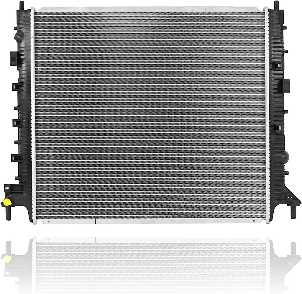 Radiator -  Fit/For 13599 16-19 Cadillac CTS-V Sedan, 16-22 Chevrolet Camaro Coupe 6.2L Supercharged - Plastic Tank Aluminum Core