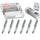 6 Pcs NGK V-Power Spark Plugs for 2005-2010 Chrysler 300 2.7L V6 2.7L