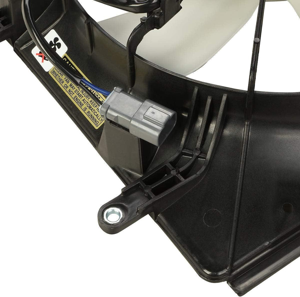 OEM-RF-0197 Factory Style Radiator Cooling Fan Assembly Cooling Efficiency Improved Direct Replacement [Compatible with 04-08 Acura Tsx],Black