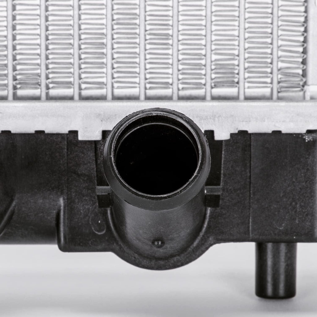 2273 Compatible with HONDA Civic 1-Row Plastic Aluminum Replacement Radiator , Black