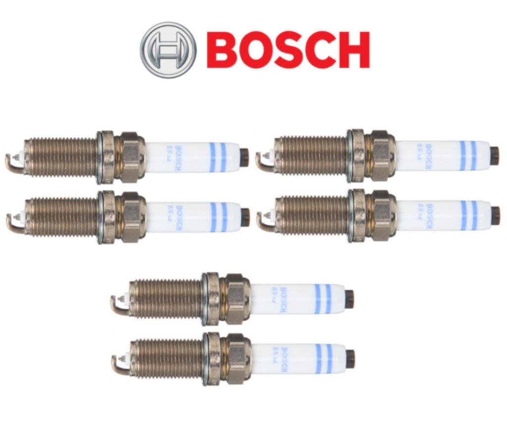 OEM Spark Plug Double Platinum Set 6Pcs Bosch for Porsche Cayenne Macan Panamera