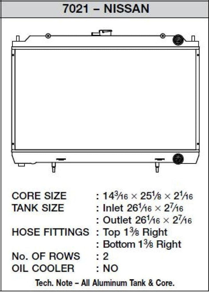 7021 High Performance Radiator