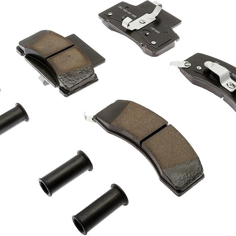 Gold 17D459CHF1 Ceramic Front Disc Brake Pad Kit with Bushings