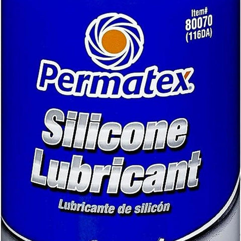 Permatex 80070-12PK Silicone Spray Lubricant, 10.25 Oz. Net Aerosol Can (Pack of 12)