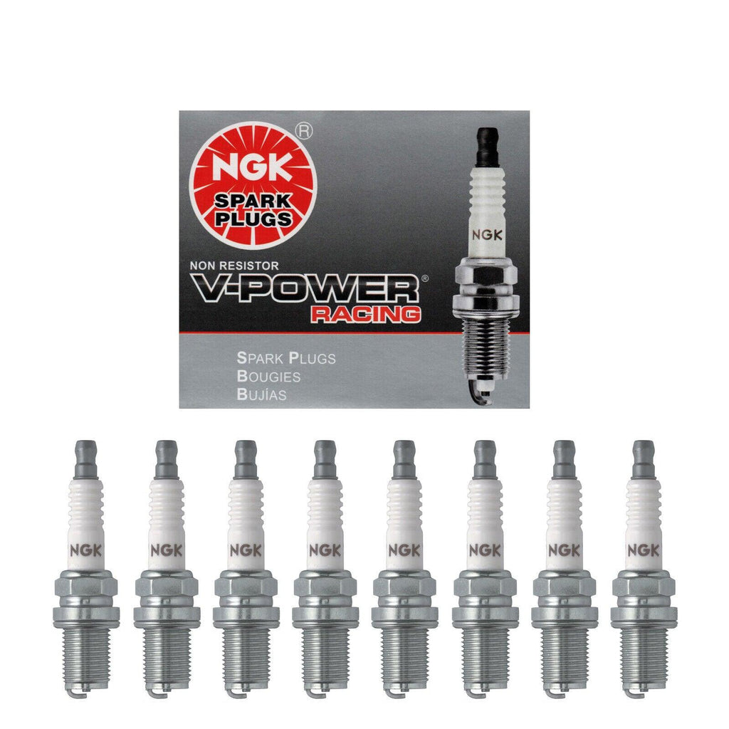 NGK V-Power Racing Spark Plug Set 8PCS. Nitrous Turbo Supercharged 5238 R5671A9