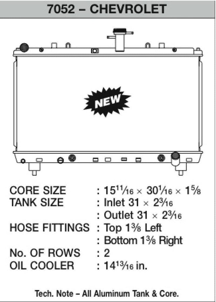 7052 High Performance Radiator