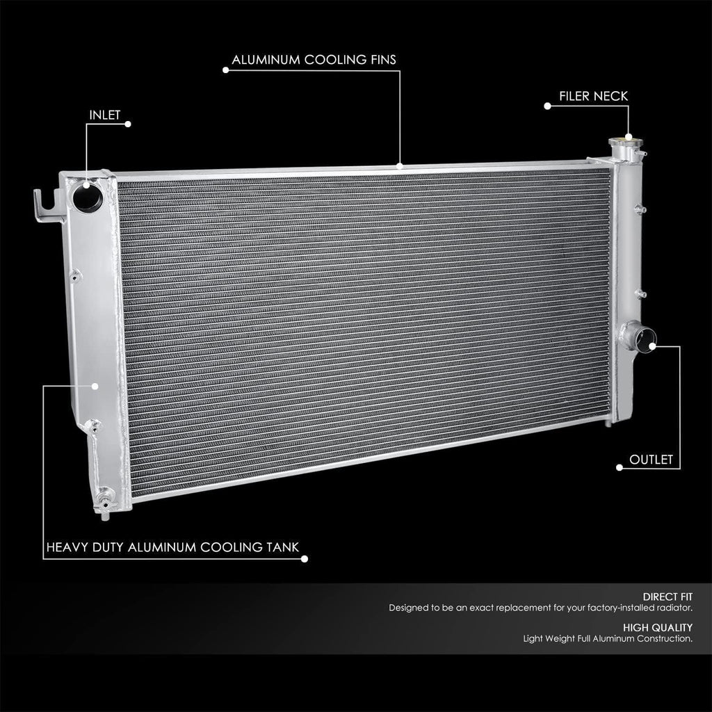 RA-DRDIES94-3 3-Row Full Aluminum Performance Radiator Compatible with 94-02 Ram 2500 3500 5.9L Turbo Diesel