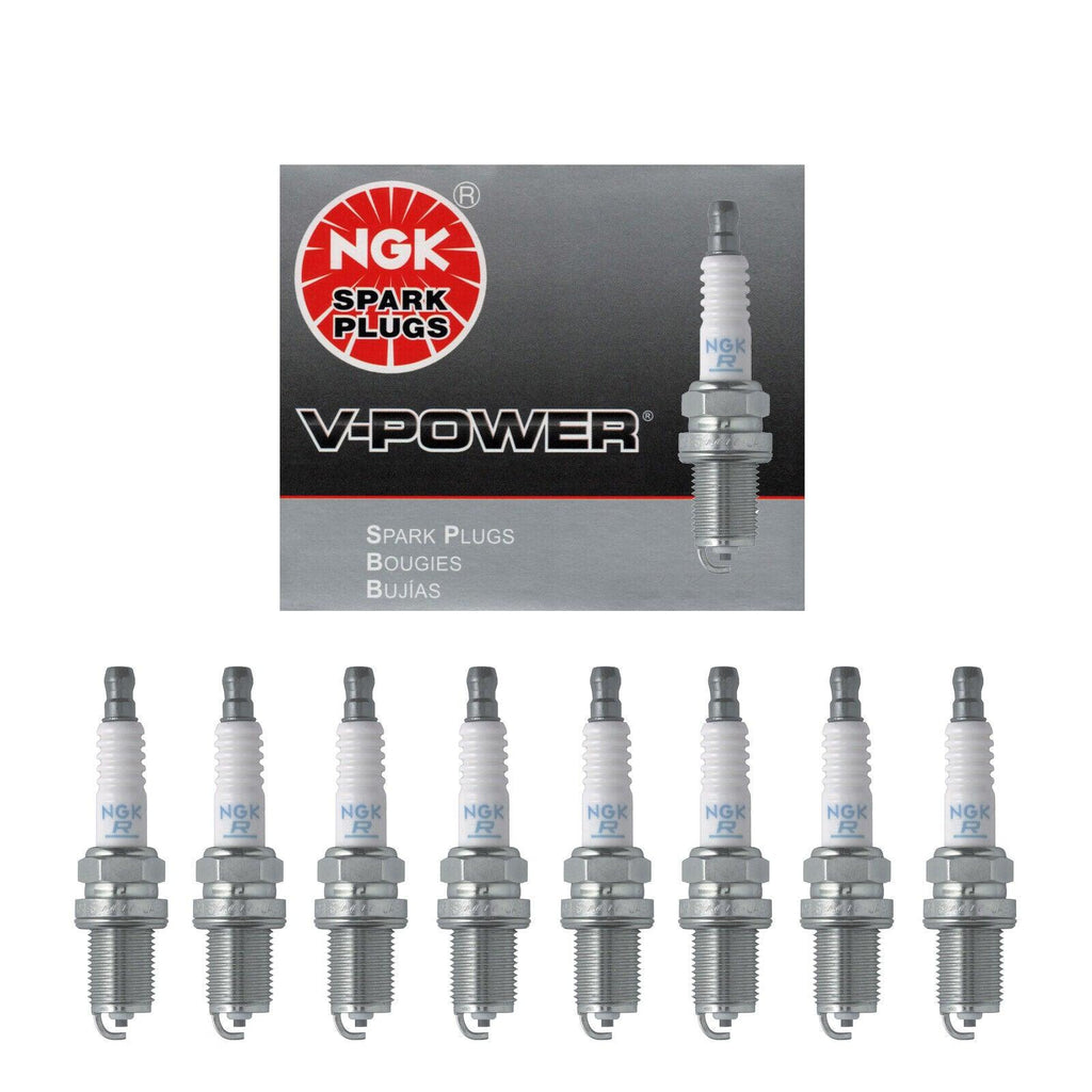 NGK V-Power Premium Copper Spark Plug Set 8PCS. 91-08 for Audi BMW VW 4644 BKR7E
