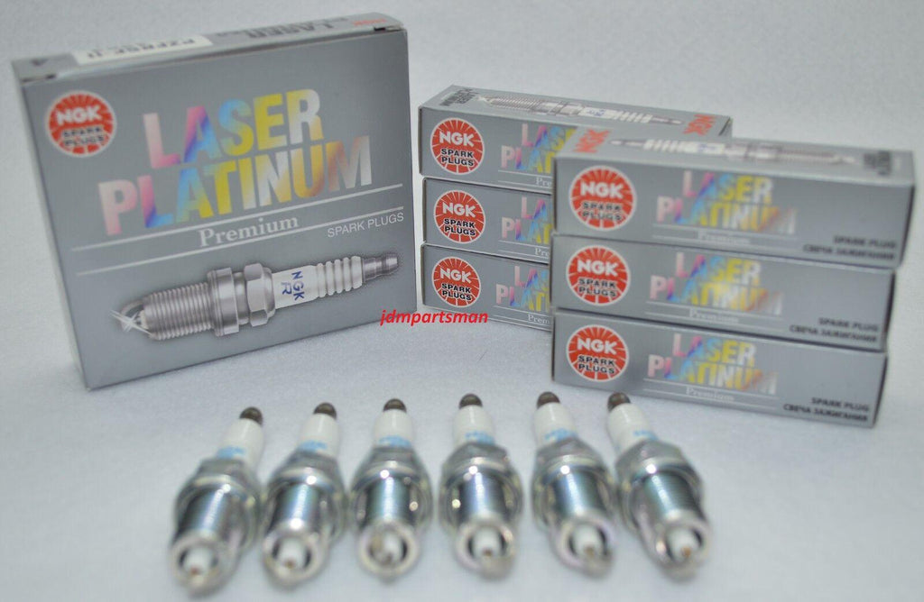 Set of 6 - NGK PLFR5A-11 SPARK PLUG LASER PLATINUM LONG-LIFE (6240)