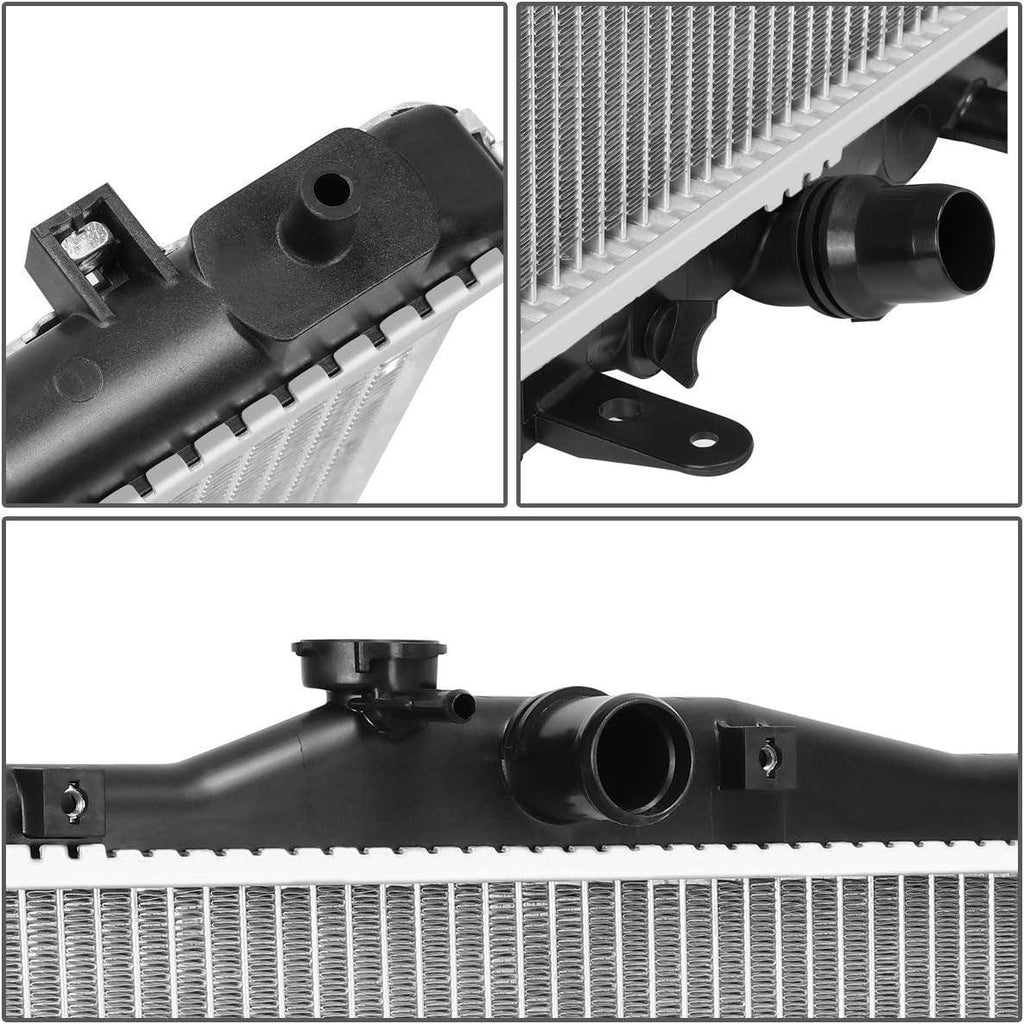 OEM-RA-13221 OE Style Bolt-On Aluminum Core Radiator Compatible with 13-15 Acura ILX / 12-15 Civic MT/AT, 26-1/2" W X 18-3/8" H X 1" D, 1-5/16" Inlet, 1-5/16" Outlet