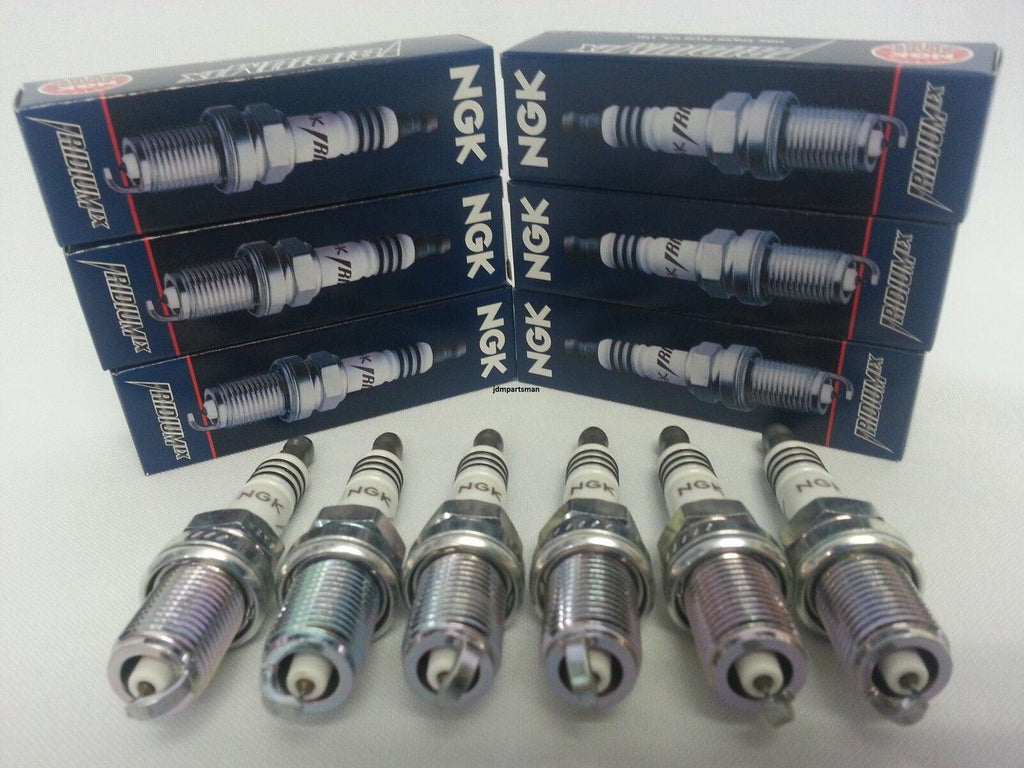 NGK BKR5EIX-11 Iridium Spark Plugs 6-Pcs (5464) More Power More Spark Upgrade
