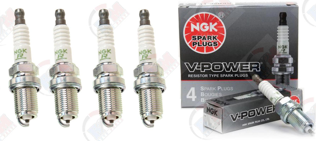 NGK "V-POWER" Spark Plugs (Set of 4) for 1997-1998 Honda CR-V 2.0L