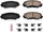 Front Z23-1210 Carbon-Fiber Ceramic Brake Pads Z23 Daily Driver