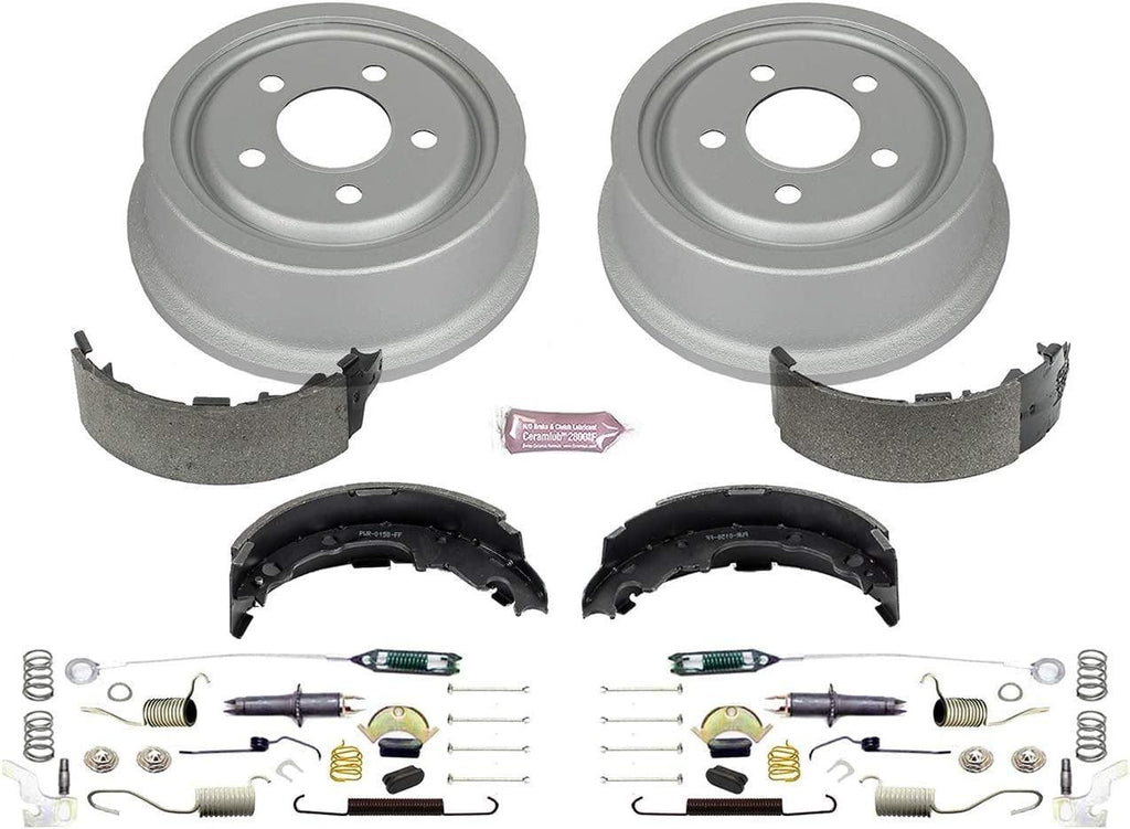 KOE15300DK Autospecialty Rear Replacement Brake Kit-Oe Brake Drums & Ceramic Brake Pads