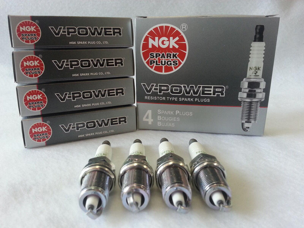 4-New NGK V-Power Copper Spark Plugs UR4 #6630 Made in Japan