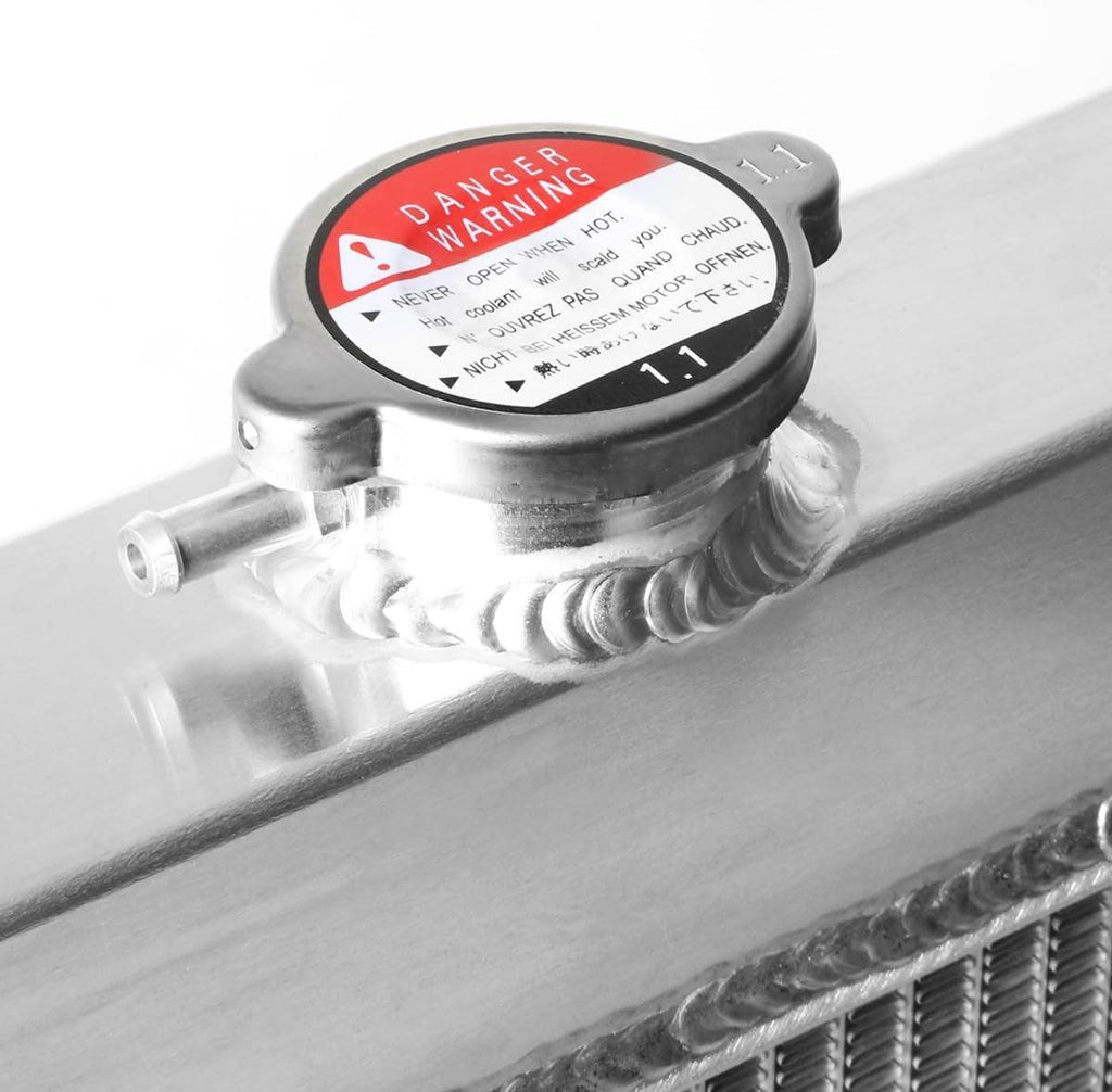 RA-GTO64-3 3-Row Full Aluminum Radiator 25.5" X 23.5" X 2.25" [Compatible with 65-67 Pontiac Lemans V8 / 65-67 GTO V8 / 65-67 Tempest V8]