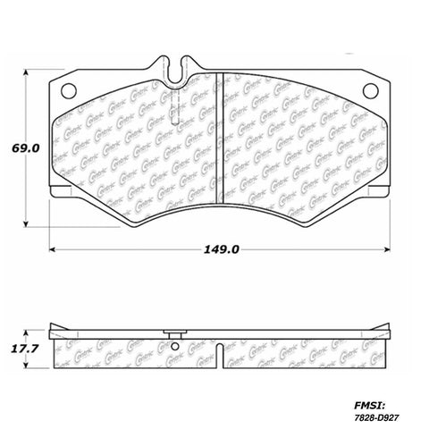 Centric Front Disc Brake Pad for G550, G65 AMG, G500, G55 AMG (102.09270)