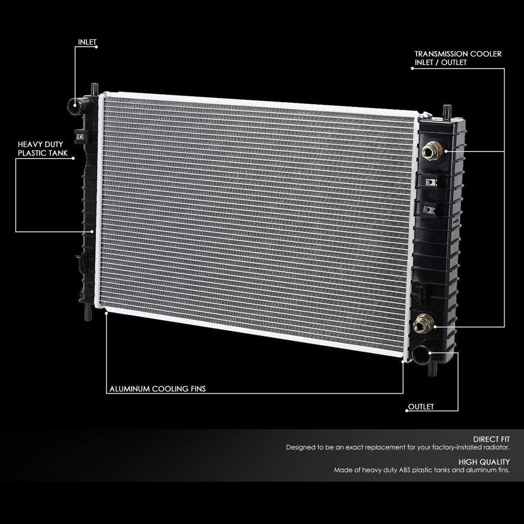 OEM-RA-2764 OE Style Bolt-On Aluminum Core Radiator Compatible with 2005 Equinox AT, 25-15/16" W X 16-13/16" H X 1" D, 1-5/16" Inlet / 1-5/16" Outlet
