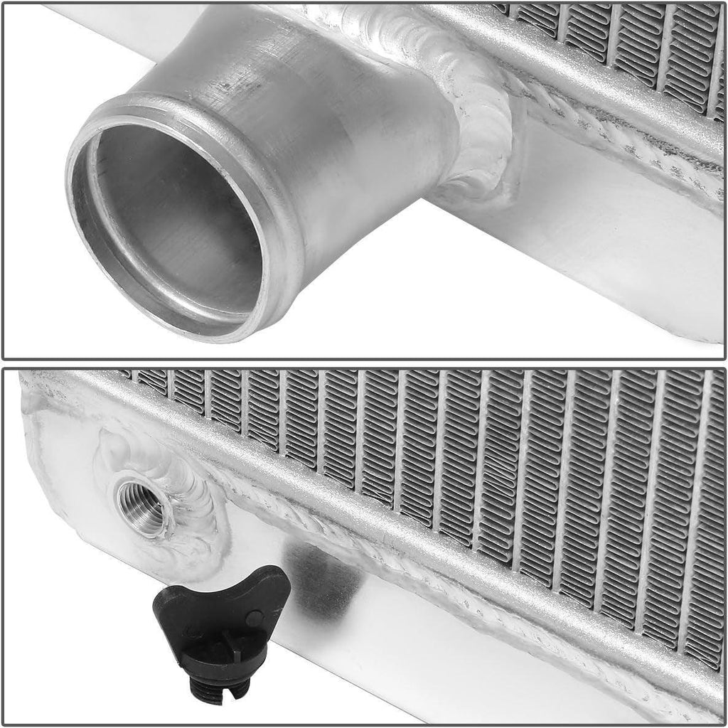 RA-FORDT49-3 3-Row Full Aluminum Racing Radiator 25" X 26.5" X 3.75" [Compatible with 1949-1953 Ford Model with Chevy SBC V8 Conversion]