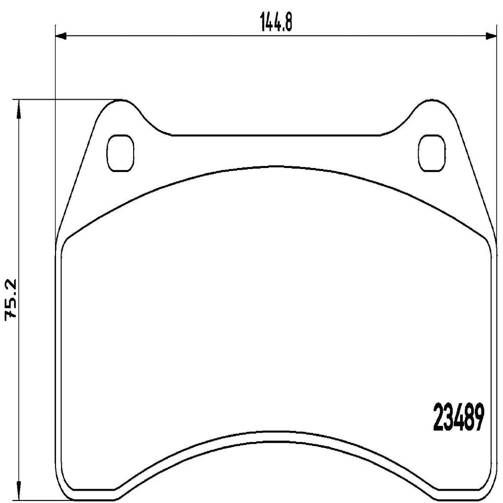Brembo Front Disc Brake Pad Set for Jaguar (P36014)