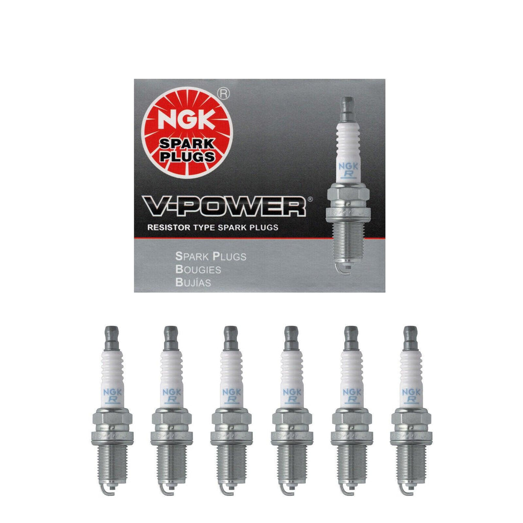 NGK V-Power Resistor Spark Plug Set 6PCS. 2756 BKR6E-11