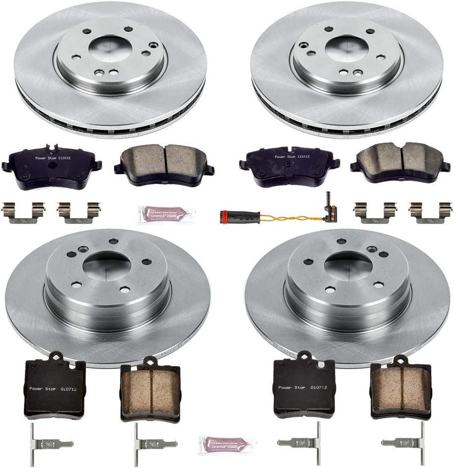 KOE2783 Autospecialty Front and Rear Replacement Brake Kit-Oe Brake Rotors & Ceramic Brake Pads