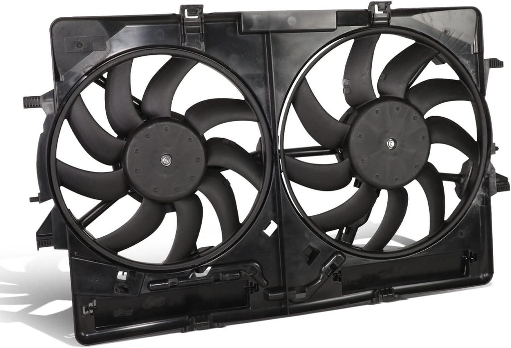 OEM-RF-0299 Factory Style Radiator Cooling Fan Assembly Compatible with 07-16 A4 / 14-16 A4 Allroad / 08-17 A5 / 13-16 Allroad / 09-17 Q5 / 13-15 S4 / 10-16 S5
