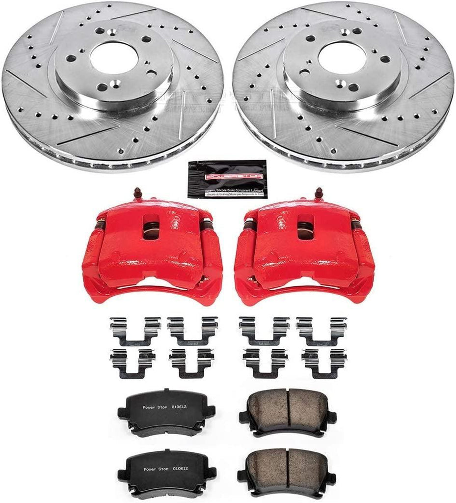 KC2299 Z23 Evolution Front Brake Caliper Kit- Brake Rotors, Brake Pads, Brake Calipers