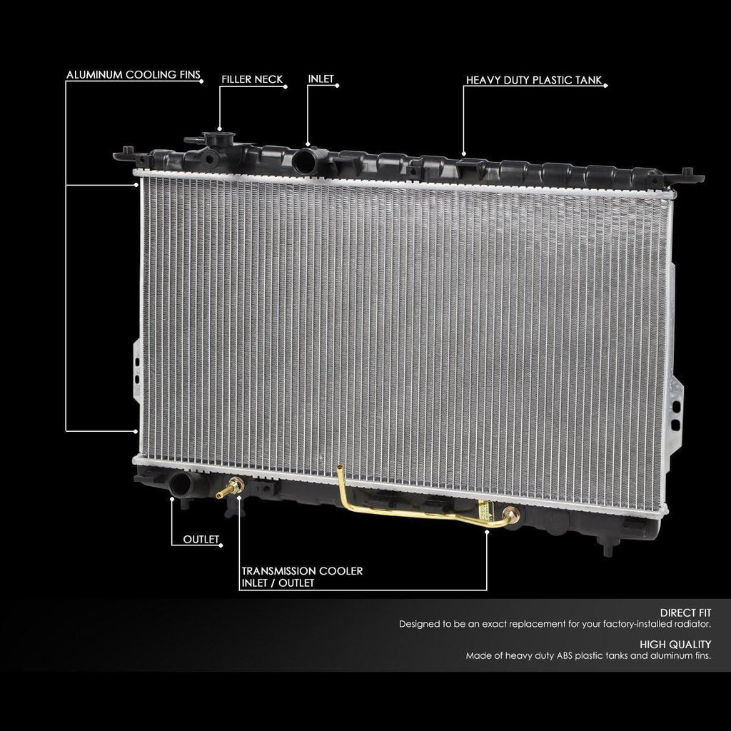 OEM-RA-2339 OE Style Direct Fit Radiator Compatible with 01-06 Optima Magentis, 28-1/4" W X 15-13/16" H X 5/8" D, 1-7/16"Inlet / 1-7/16" Outlet