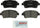 BOSCH BP990 Quietcast Premium Organic Disc Brake Pad Set - Compatible with Select Scion Iq, Xa, Xb; Toyota Echo, MR2 Spyder, Prius; FRONT