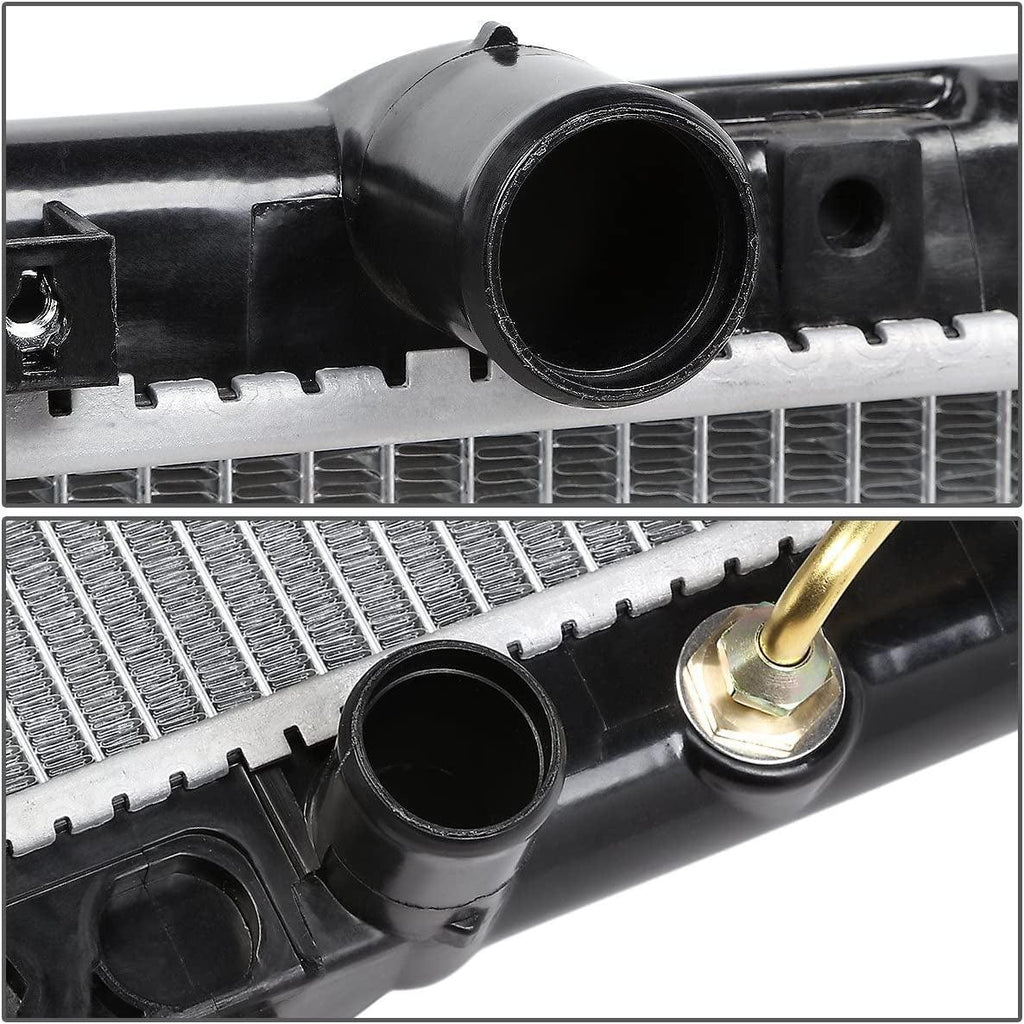 OEM-RA-2300 1-Row Aluminum Cooling Radiator Compatible with 99-02 Mitsubishi Galant 2.4L AT, 28-1/4" W X 14-3/4" H X 5/8" D, 1-7/16" Inlet / 1-7/16" Outlet